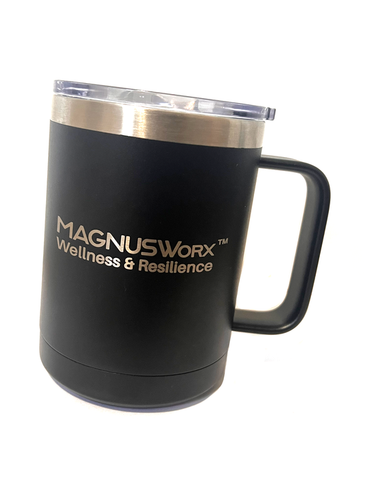 Magnus Worx Wellness & Resilience Coffee Mug Black
