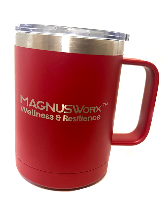 Magnus Worx Wellness & Resilience Coffee Mug Red